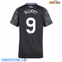 Camisa de time de futebol Aston Villa Harvey Elliott #9 Replicas 2º Equipamento Feminina 2025-26 Manga Curta